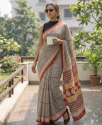 Geometrical Mul Cotton saree