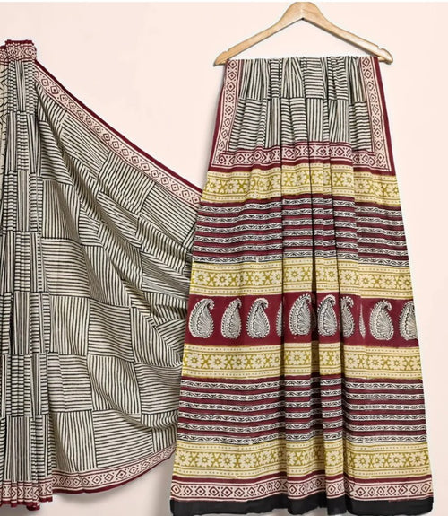 Geometrical Mul Cotton saree
